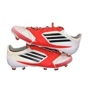 Adidas F50 Adizero Leather Red White FG - Football Boots/Cleats